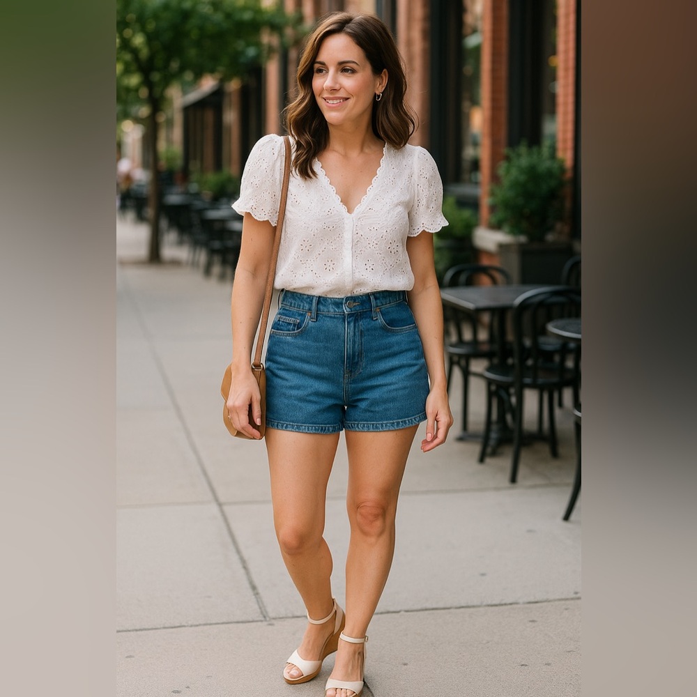 Charles by Charles David Lois Nude Cork Wedge Sandals Ankle Strap Platform 11M - Picture 15 of 15